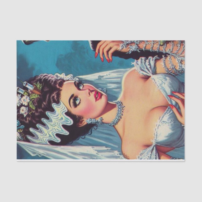 Papel De Seda Pareja espeluznante (Anverso)