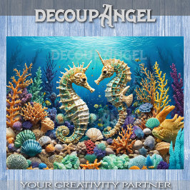 Papel De Seda Pareja subacuática de Seaunicorn - Desnudar -