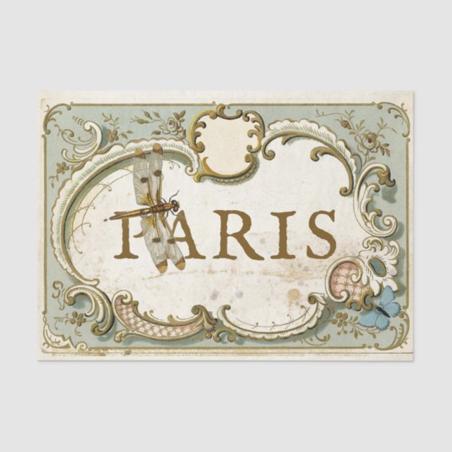 Papel De Seda Paris Fragata Fragata Fragata (Anverso)