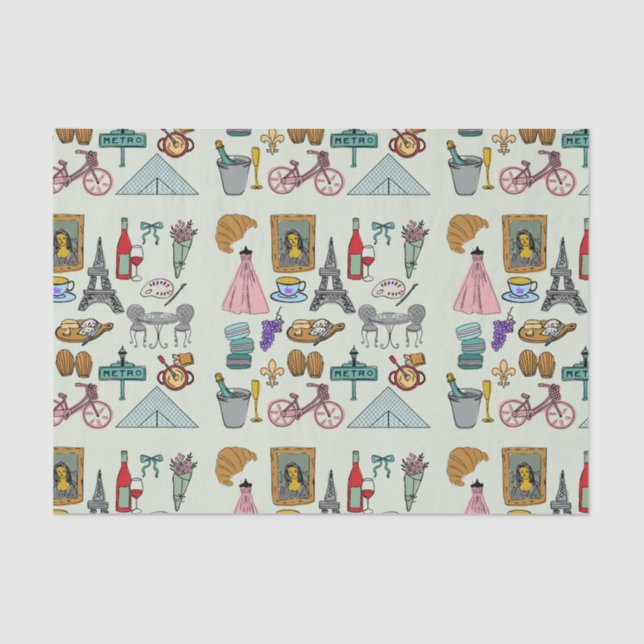 Papel De Seda París romántico (Anverso)