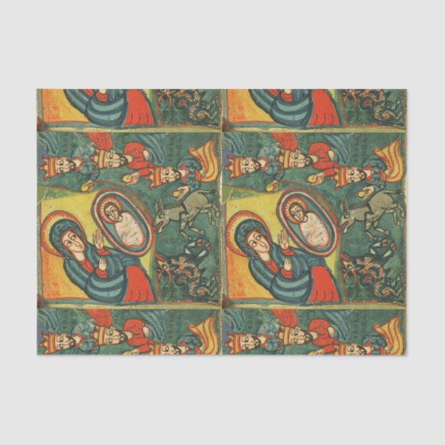 PAPEL DE SEDA PARQUE DE NAVIDADES DE NATIVIDAD, ADORACIÓN DE MAG (Anverso)