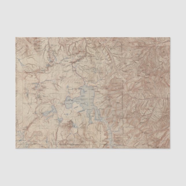 Papel De Seda Parque nacional 2 2 de Yellowstone (Anverso)