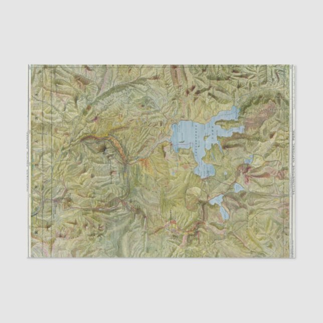 Papel De Seda Parque nacional 2 de Yellowstone (Anverso)