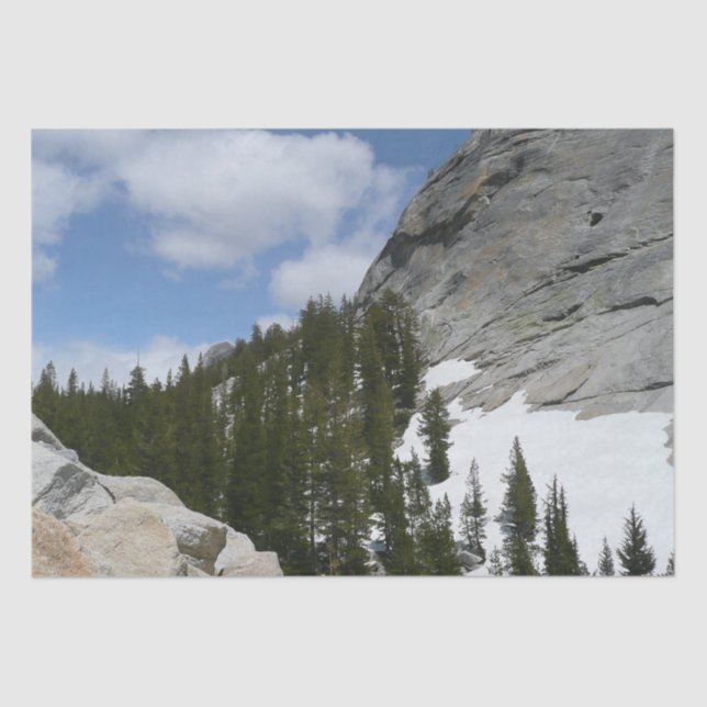 Papel De Seda Parque nacional Yosemite de nevadas de granito II (Anverso)