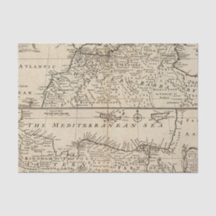Papel De Seda Partes de Barbary, África