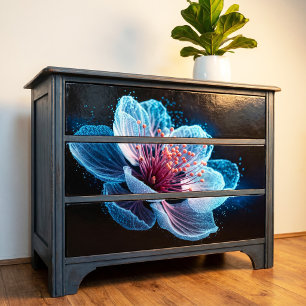 Papel De Seda Partícula Rosa Cian Bioluminiscente Sakura Decoupa