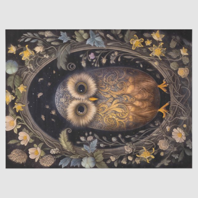 Papel De Seda Pascua de búho (Anverso)