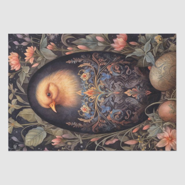 Papel De Seda Pascua de pollo (Anverso)