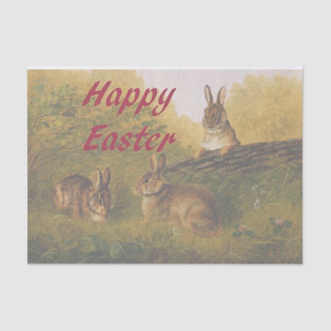 Papel De Seda Pascua feliz (Anverso)