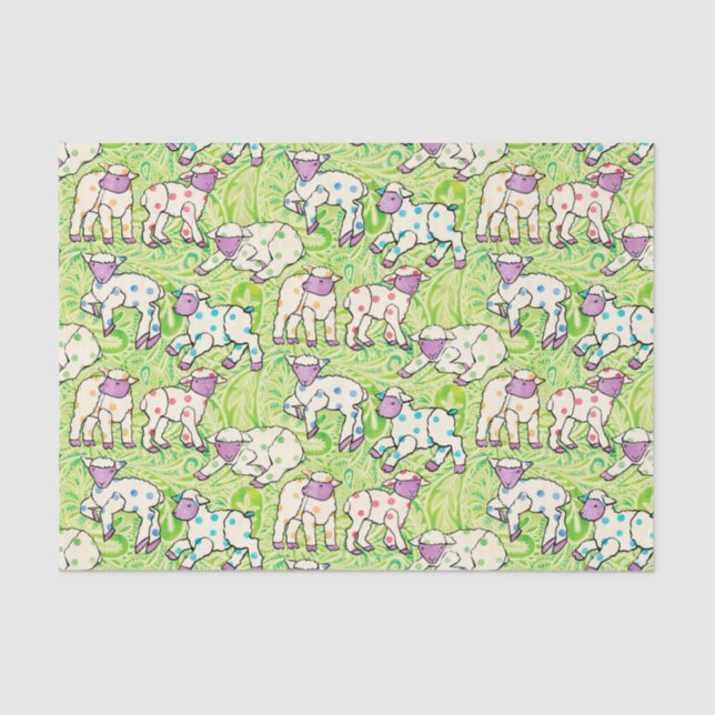 Papel De Seda Pascua pare el modelo en Paisley (Anverso)