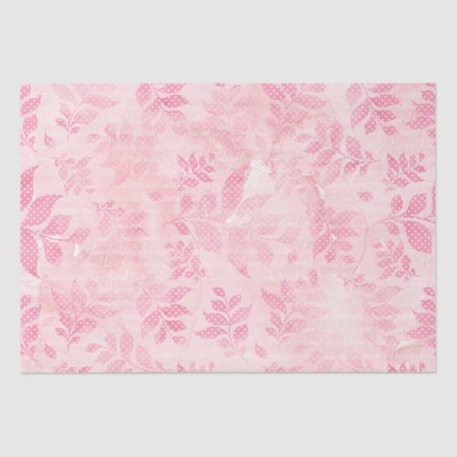 Papel De Seda Pascua rosa (Anverso)
