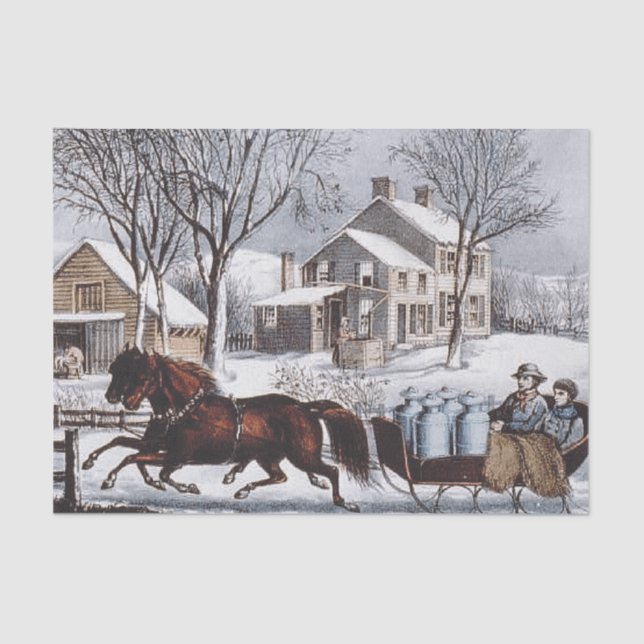 Papel De Seda Paseo del invierno de la CAMISETA (Anverso)