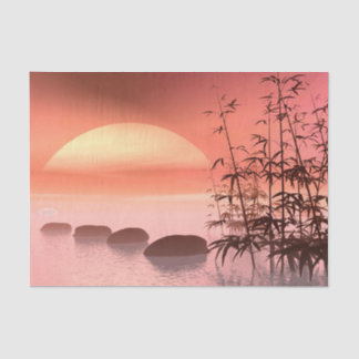 Papel De Seda Pasos asiáticos al sol - 3D rinden