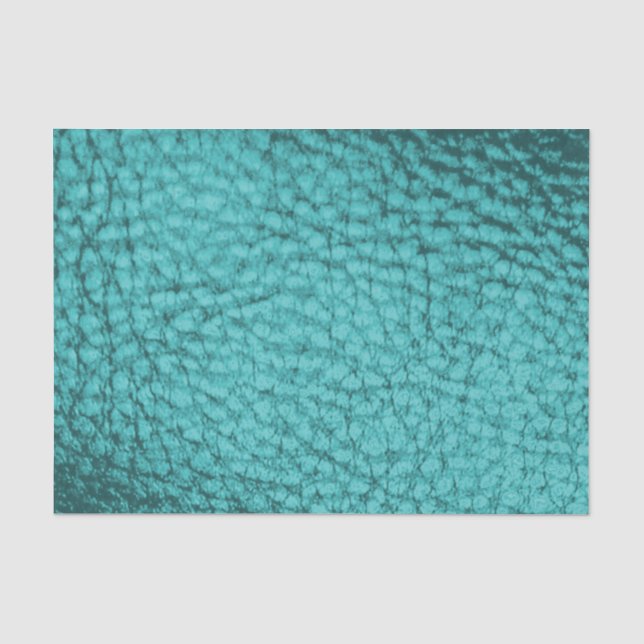 Papel De Seda Pastel Aqua Faux Leather (Anverso)