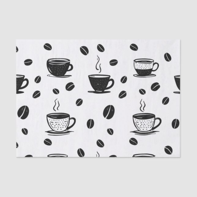 Papel De Seda Pastel Brews: Momentos de Café Suave (Anverso)
