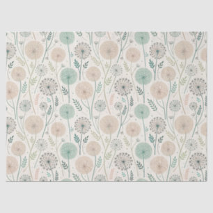 Papel De Seda Pastel Dandelion Dreams - Floral caprichosa (2)