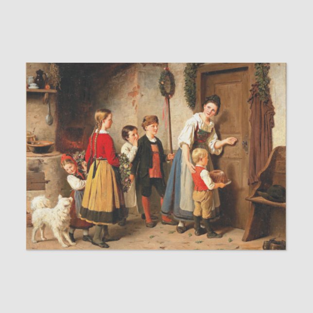Papel De Seda Pastel de cumpleaños - Otto Rethel (Anverso)