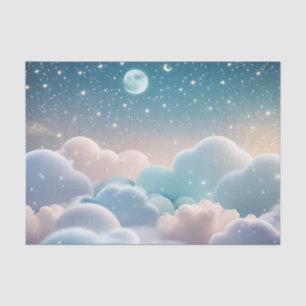 Papel De Seda Pastel de nubes fluffy