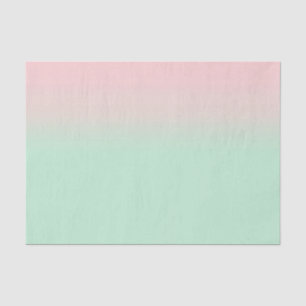 Papel De Seda Pastel Estético Gradiente Muerto Pink Mint Verde