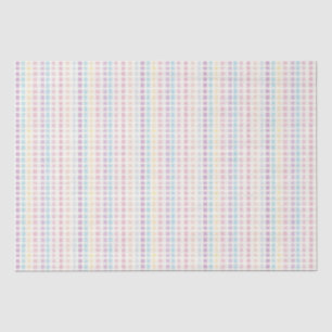 Papel De Seda Pastel Gingham Pattern Nacimiento moderno