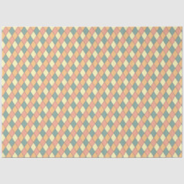 Papel De Seda Pastel Harlequín Diamante Geométrico