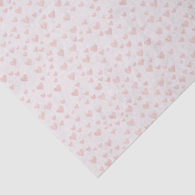 Papel De Seda Pastel Hearts Tissue Paper (Detalle)