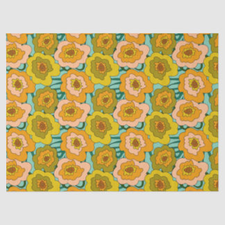 Papel De Seda Pastel Poppies Tissue Wrapping Paper