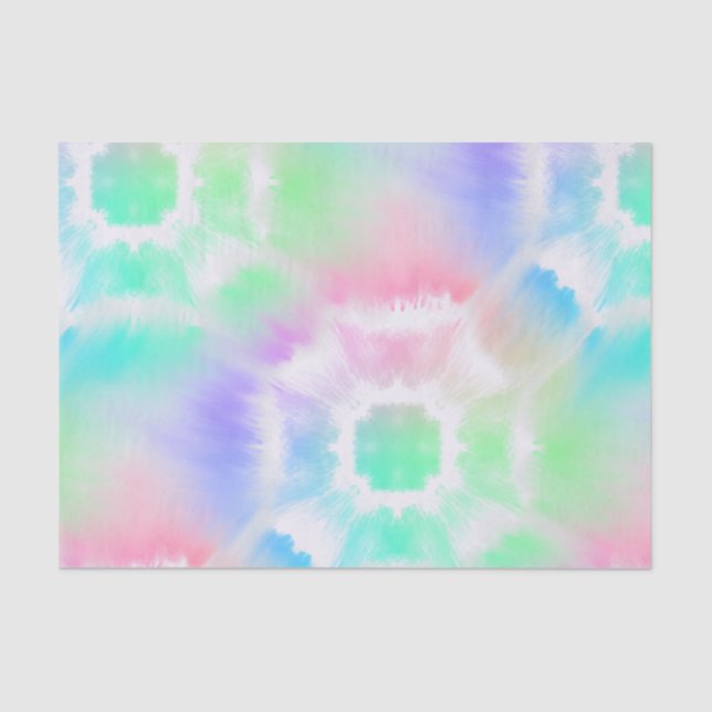 Papel De Seda Pastel Tie Dye (Anverso)