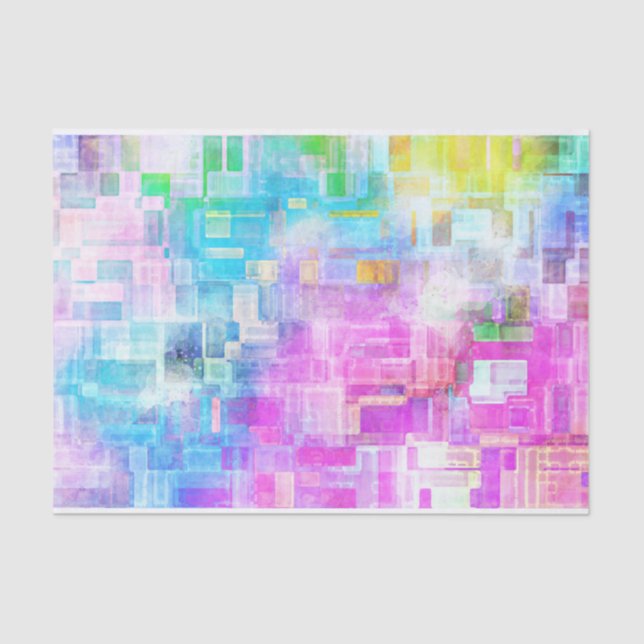 Papel De Seda Pasteles de acuarela espléndidos  (Anverso)