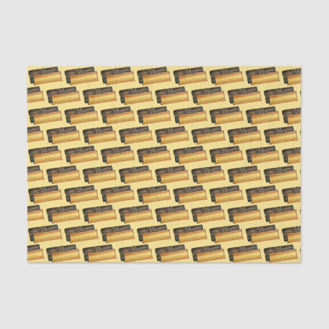 Papel De Seda Pasteles de hojas de banana puertorriqueñas Pastel (Anverso)