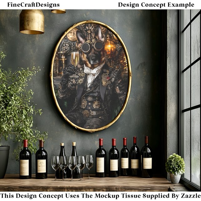 Papel De Seda Pastor Alemán Steampunk, Desconexión BT4 Alsaciana (Subido por el creador)