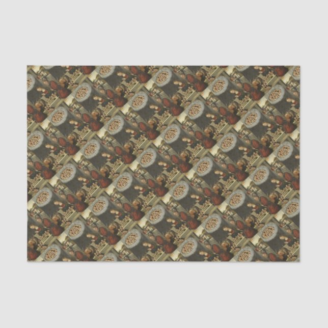 Papel De Seda Pastores Adorando al Niño Jesús por Cranach (Anverso)