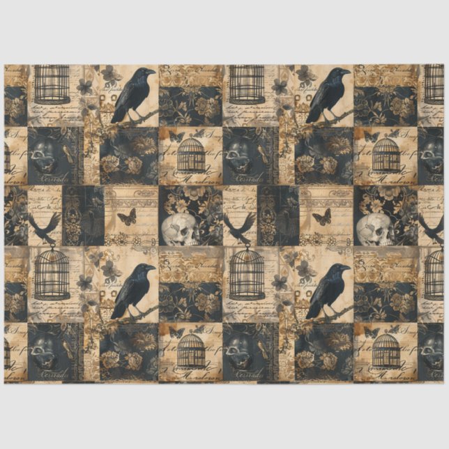 Papel De Seda Patchwork de Victoria para Halloween (Anverso)