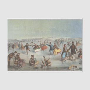 Papel De Seda Patinaje en Central Park, Nueva York