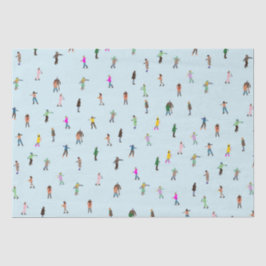 Papel De Seda Patinaje sobre hielo En navidades de esquí sobre h