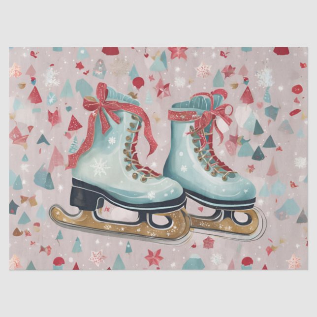 Papel De Seda Patines de hielo caprichosos (Anverso)