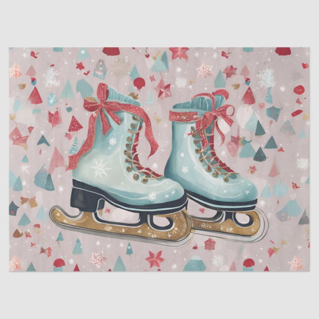 Papel De Seda Patines De Hielo Whimsical (Anverso)