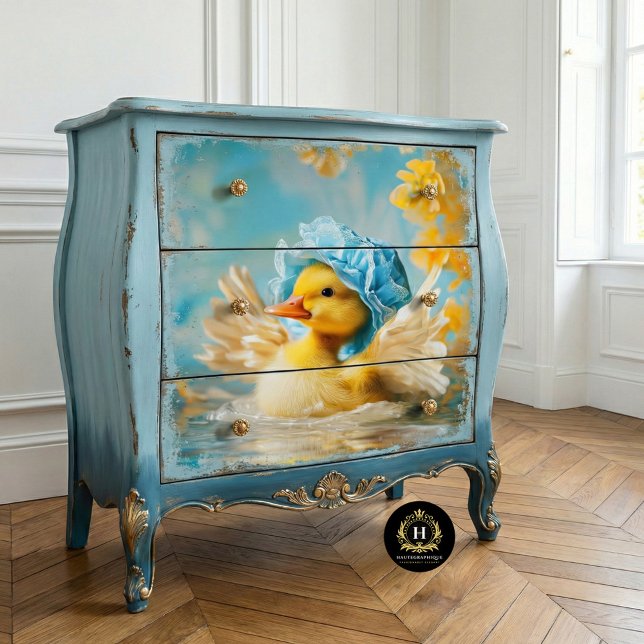 Papel De Seda Pato de Goma Decoupage Caprichoso (Subido por el creador)