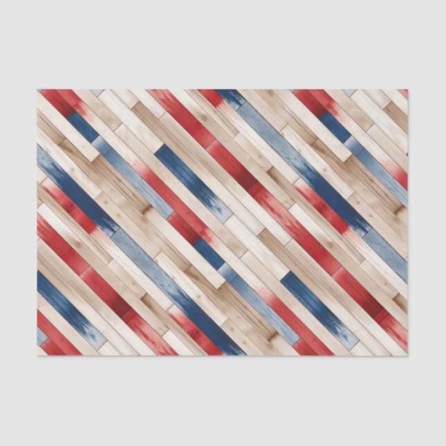Papel De Seda Patriotic Painted Planks  (Anverso)