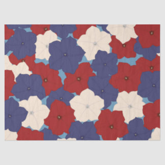 Papel De Seda Patriotic Petunias