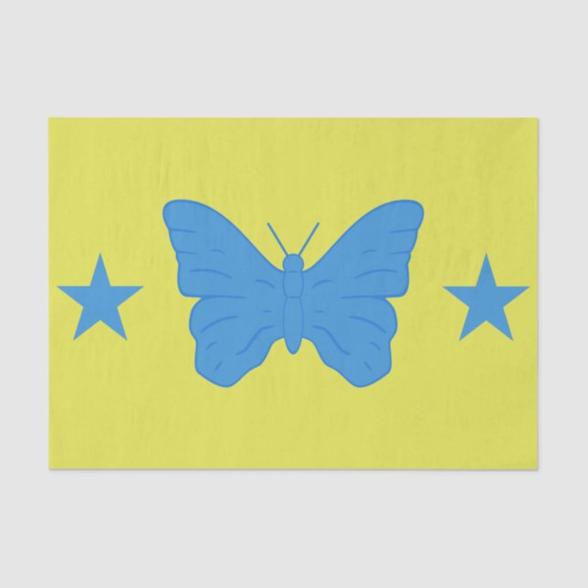 Papel De Seda Patriotic tissue paper with flag of Bady Bassit (Anverso)