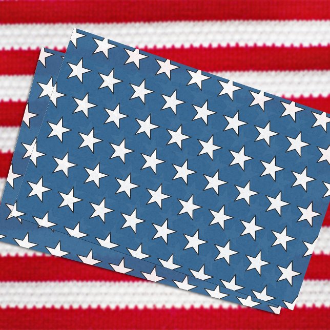 Papel De Seda Patriotic USA Blue American Flag Stars Military (Subido por el creador)