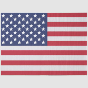 Papel De Seda Patriotic USA Flag Tissue Paper - Orgullo American