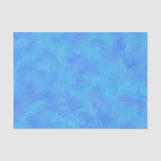 Papel De Seda Patrón abstracto azul (Anverso)