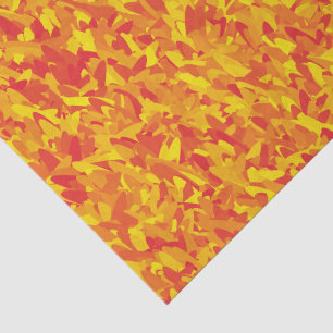Papel De Seda Patrón abstracto continuo de naranja rojo amarillo
