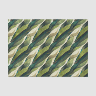 Papel De Seda Patrón abstracto de Deco de oliva verde minimalist