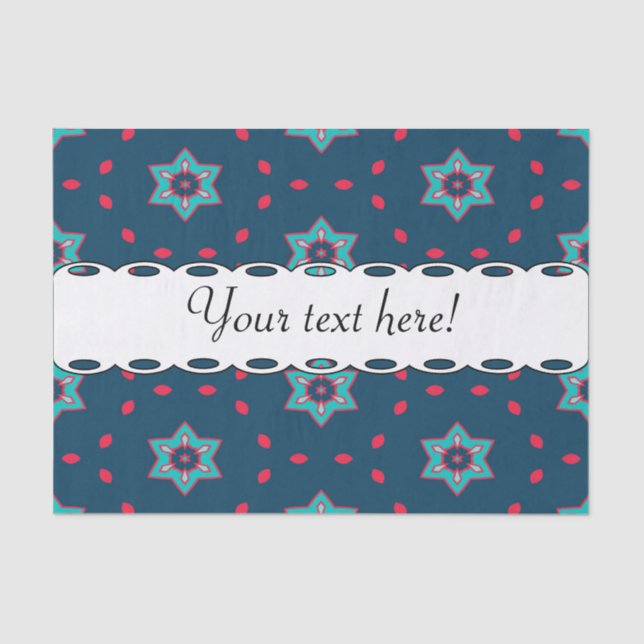 Papel De Seda Patrón abstracto de estrellas (Anverso)