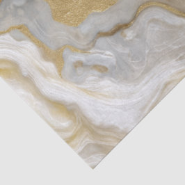 Papel De Seda Patrón abstracto de mármol dorado blanco de lujo e
