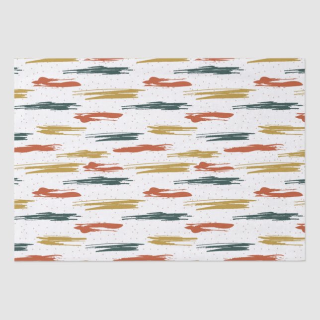 Papel De Seda Patrón abstracto de pintura (Anverso)