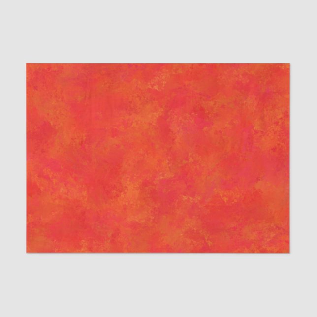 Papel De Seda Patrón abstracto del Naranja rojo (Anverso)